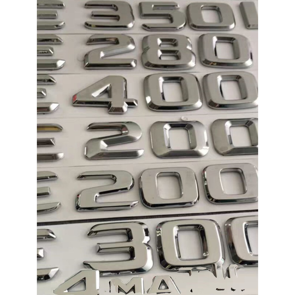 Mercedes-Benz E-Class Letter Label E200 E260 E300L Thân sau sửa đổi 4MATIC Bắc Kinh Mercedes @ -