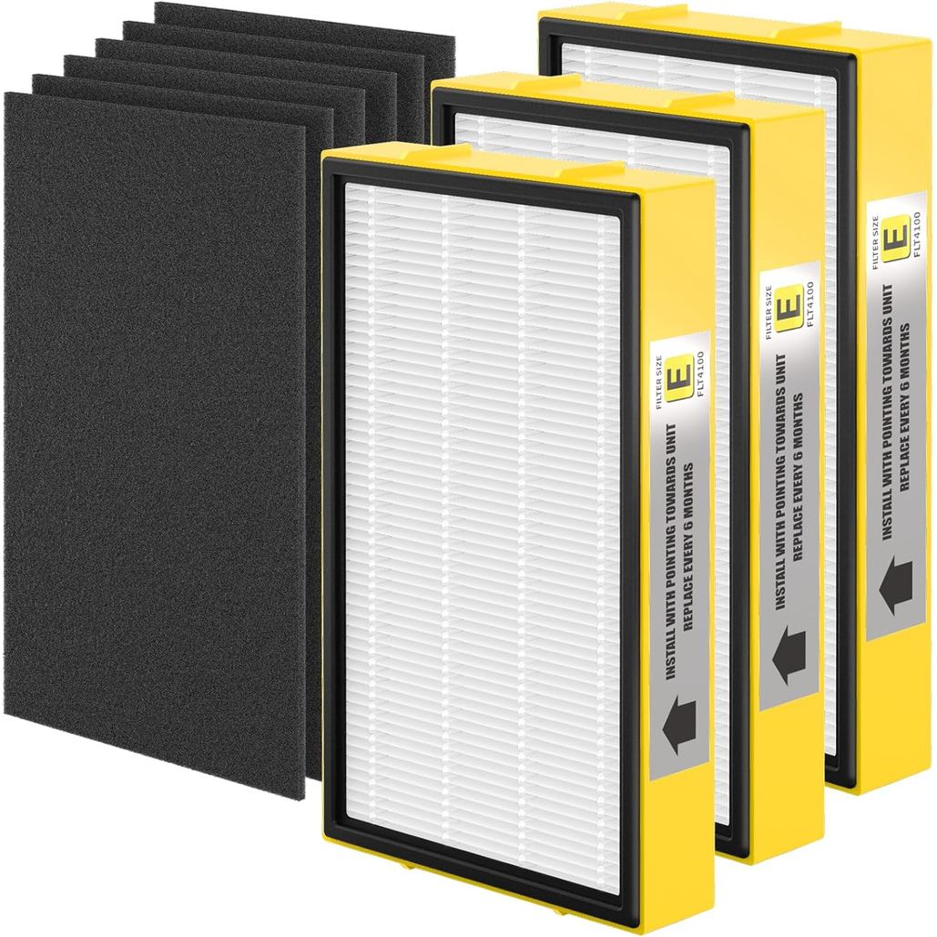 Thay thế bộ lọc SEKEGDY FLT4100 Tương thích với Ge-Guardian AC4100, AC4100CA AC4150BL, AC4150PCA, AC