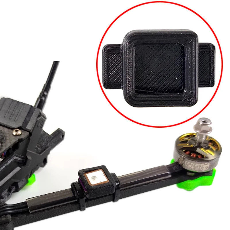 HB 1 Chiếc 3D In TPU BZ121 Mô-đun GPS Cố Định Gắn Giá Đỡ Cài Đặt Đa Năng Cho RC FPV Drone Whoop Khun