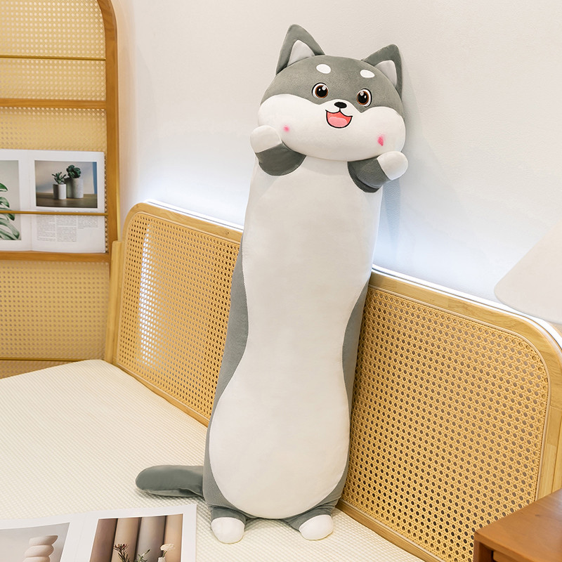 Búp bê Husky dễ thương Đồ chơi sang trọng cho chó Gối ngủ Búp bê Búp bê Quà tặng sinh nhật cho bạn t