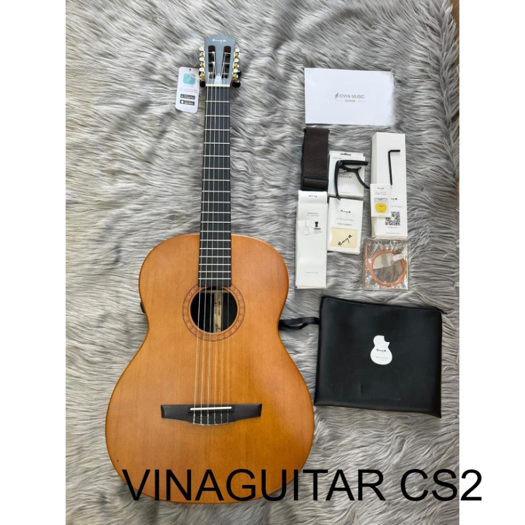 Đàn Guitar Classic Enya EC68 EQ OS1 Hiệu Ứng Blutooth, Loa Trong Thùng, Kèm Bao Và Full Phụ Kiện Hãn