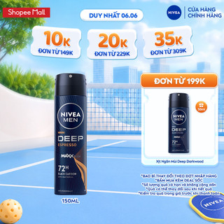 Xịt ngăn mùi nivea men deep than đen hương espresso - 85367