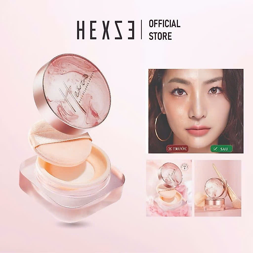 HEXZE Phấn Phủ Bột – Mỏng Nhẹ, Giữ Nền Đẹp | BLINK HOUSE