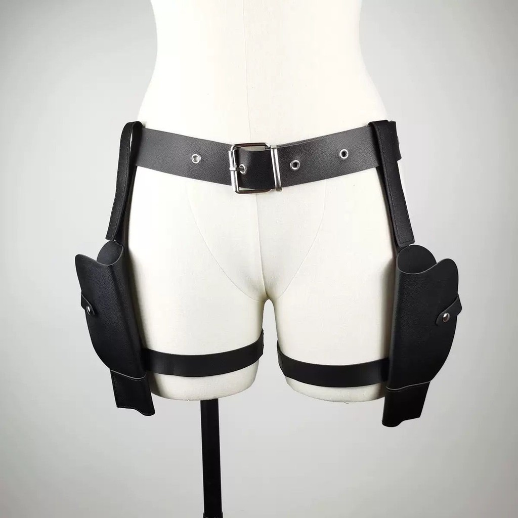 Đạo cụ cosplay thắt lưng cao bồi phương Tây Laura Holster