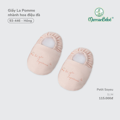 Giầy La Pomme nhành hoa điệu đà - Sợi Petit Soyeu thoáng mát - Bé gái - Size S/M