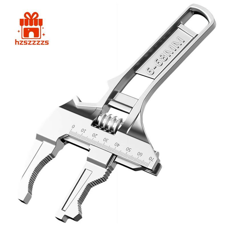 Cờ lê bồn rửa có thể đảo ngược với cờ lê mở hàm 6-68mm Bạc có thể điều chỉnh 6-68mm