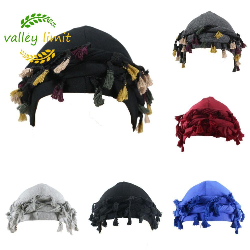 VALLEY LIMIT Punk Bandana Hat, Fringe Burr Trim Nam Braid Hat, Chắc Chắn Hai Lớp Docker Hat Tua Rua 