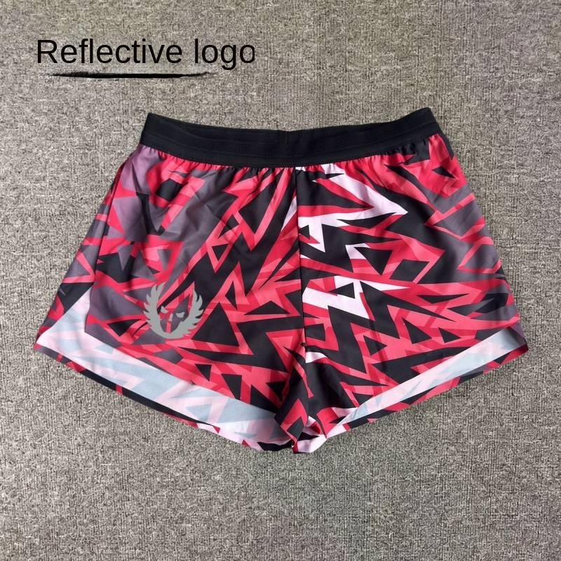 Reflector Logo Marathon Track and Field Training Breathable Men's and Women's Track and Field Short 