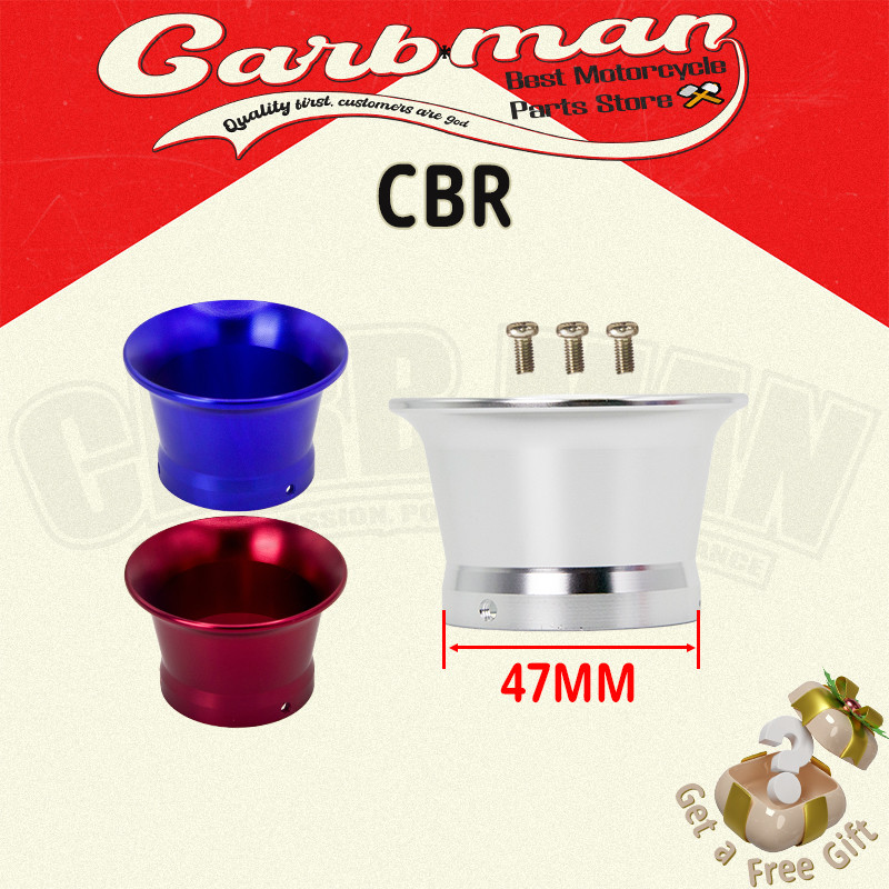 Cốc Lọc Gió 47MM Chuyên Dụng Thân ga được sửa đổi Wave Rsx Fi Crf150 Crf150l Cb150 Cbr150 Cbr 150 Cr