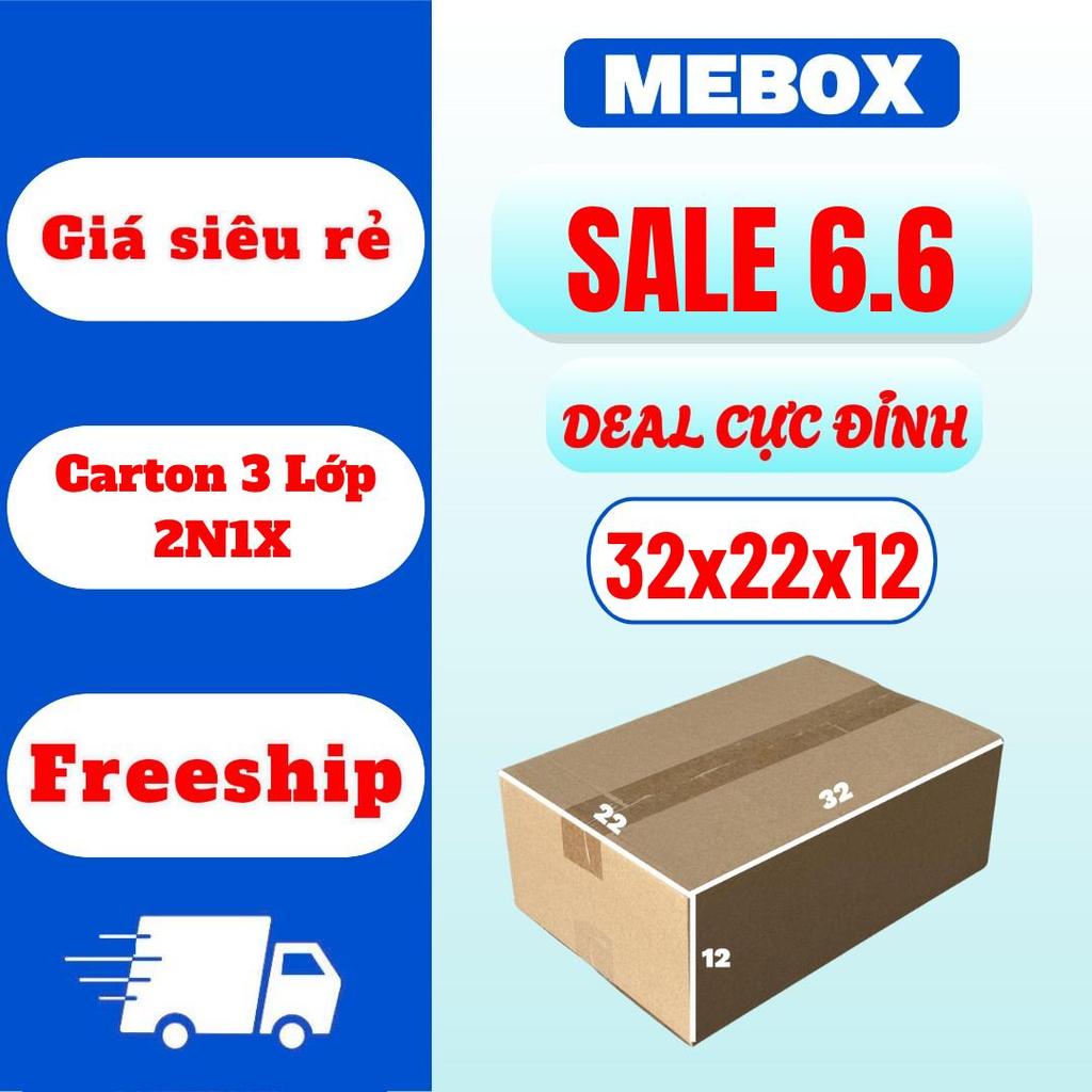 thùng carton đóng hàng 32x22x12 combo 50