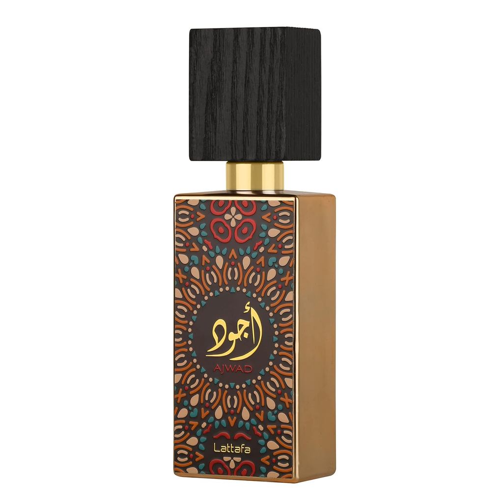 Lattafa Ajwad cho Uni Eau de Parfum Spray, 2.04 Oune / 60 ml GTWO