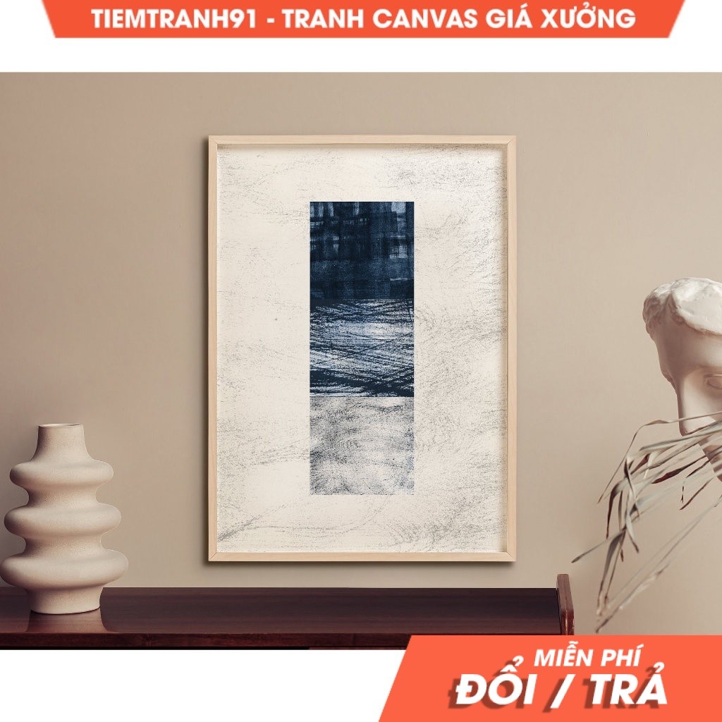 Tranh treo tường, Navy Blue Minimalist Artful Wall Art, Aesthetics Wallart, Decore Art, Artful Boho,