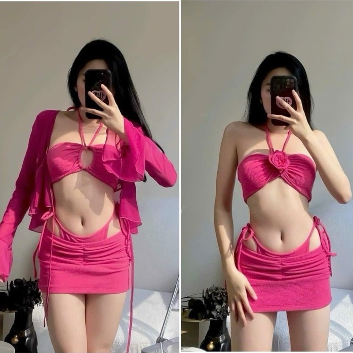 4LOVE - Set Bikini 4 Chi Tiết Cao Cấp Phong Cách DJ MIE