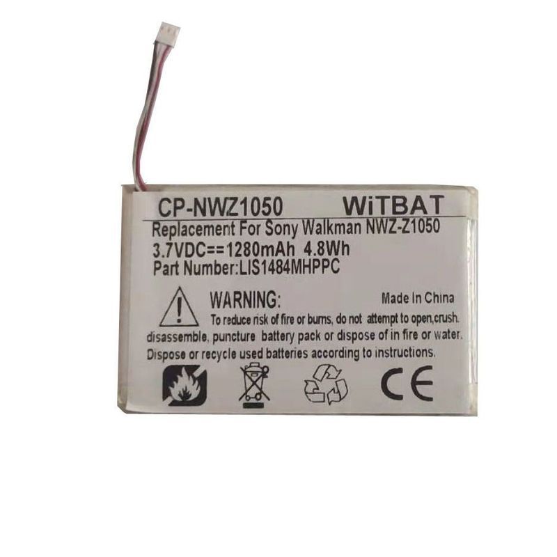 Thích hợp cho pin Sony Walkman NWZ-Z1050, NWZ-Z1060 MP3 LIS1484MHPPC