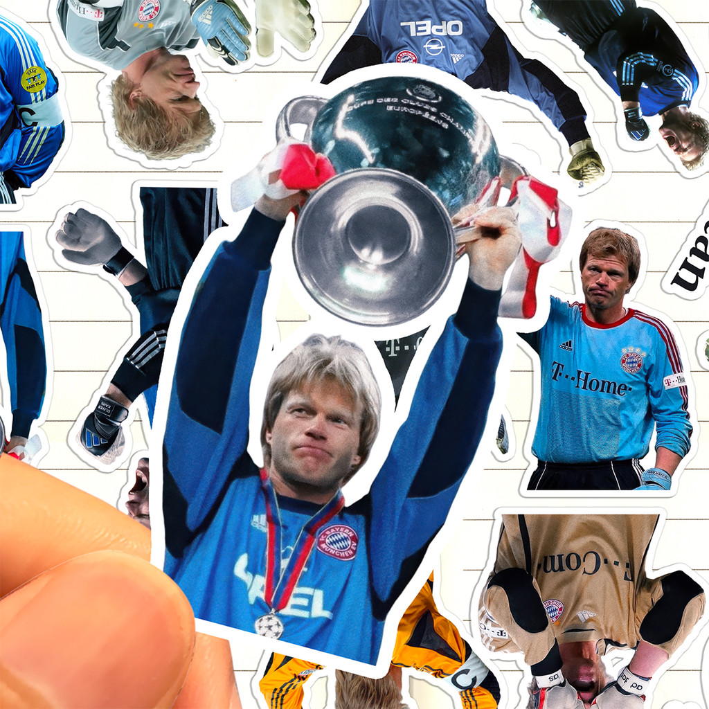 Oliver Kahn Sticker HD Chống Nước Cựu Cầu Thủ Bóng Đá Oliver Kahn Bộ Sưu Tập Miếng Dán Tranh