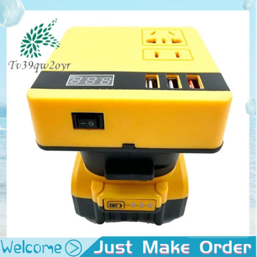 Bộ biến tần nguồn đa chức năng DC 18V sang 220V Bộ chuyển đổi nguồn điện Biến tần cho pin 18V 20V
