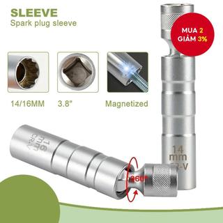 Từ Tính Bugi Cắm Ổ Cắm Adapter Linh Hoạt 14 / 16mm Đa Năng Khớp 3 / 8 Ổ Đĩa Công Cụ Sửa Chữa Xe Mùa Hè Du Lịch Khẩn Cấp