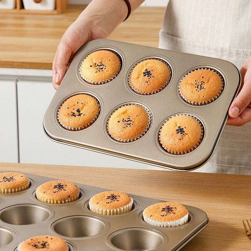 Old-Fashioned Egg Cake Mold Household Non-Stick Bread 12-Piece 9-Piece 6-Piece Muffin Baking Pan Ove