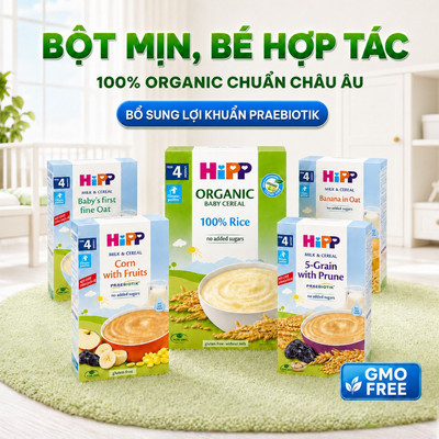 Bột ăn dặm HiPP Đủ Vị