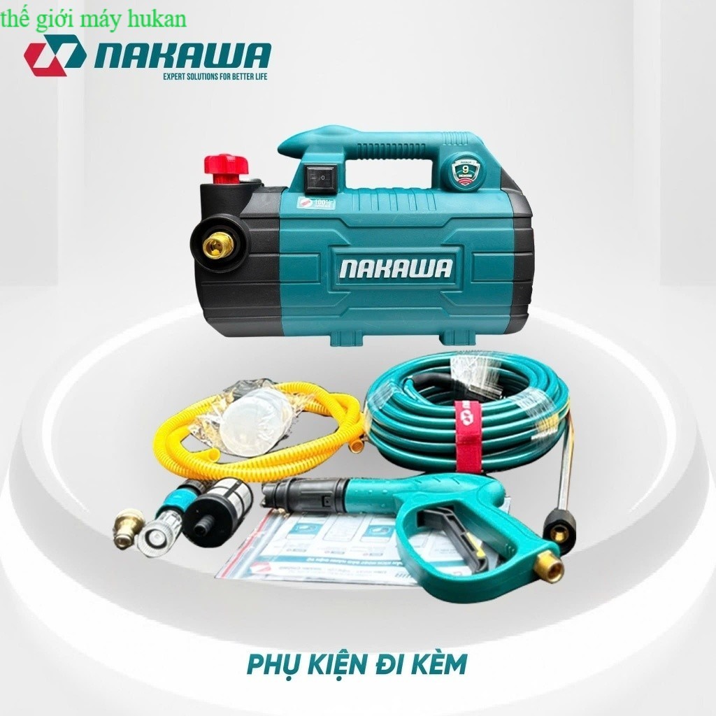Máy xịt rửa xe Nakawa NK-CW29A công suất 2900W chỉnh áp tiêu chuẩn Nhật Bản- THẾ GIỚI MÁY HUKAN