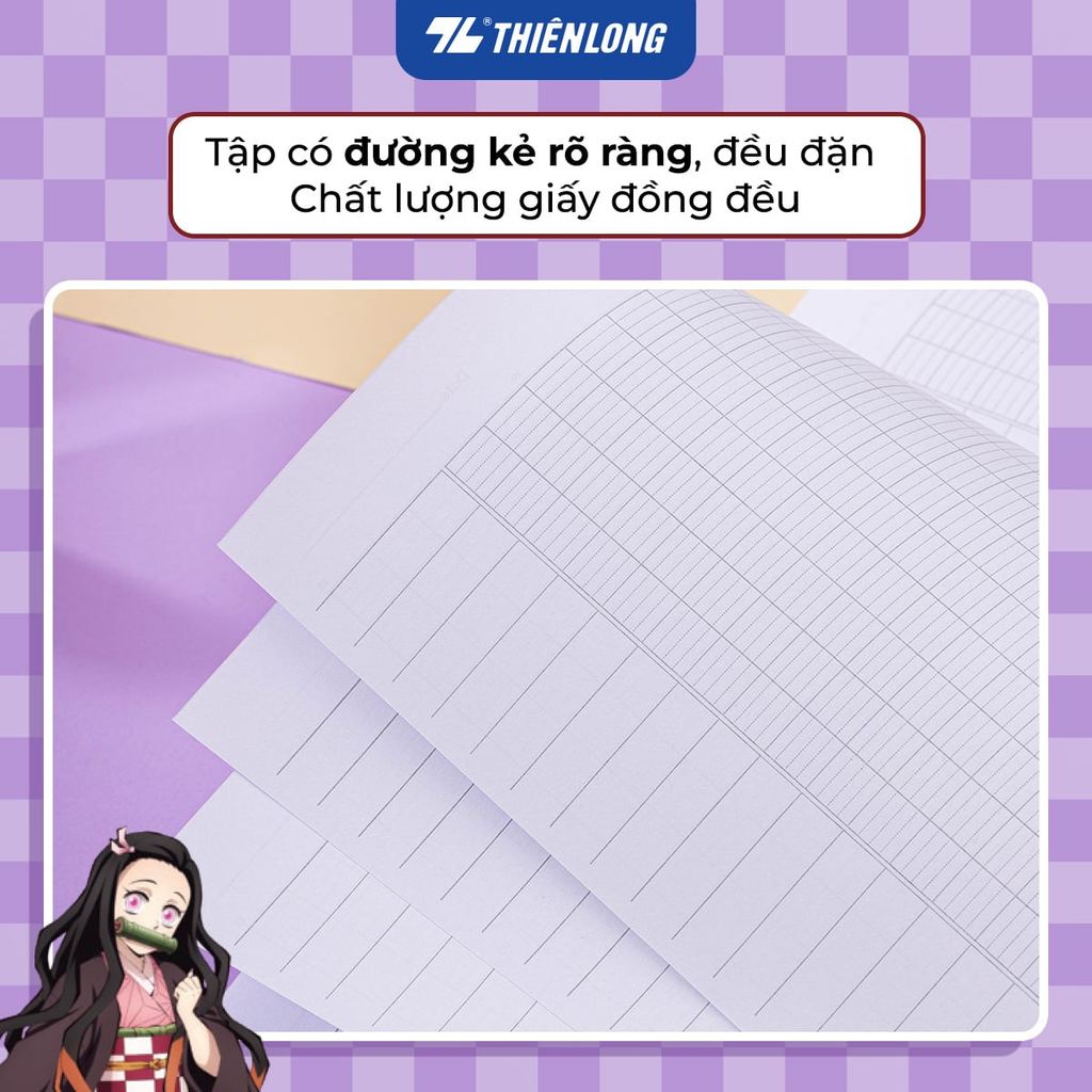 Combo 10 Tập vở Thiên Long 96/200 trang 4 ô ly ngang 2mm 70gsm - dành cho học sinh, sinh viên - Phiê