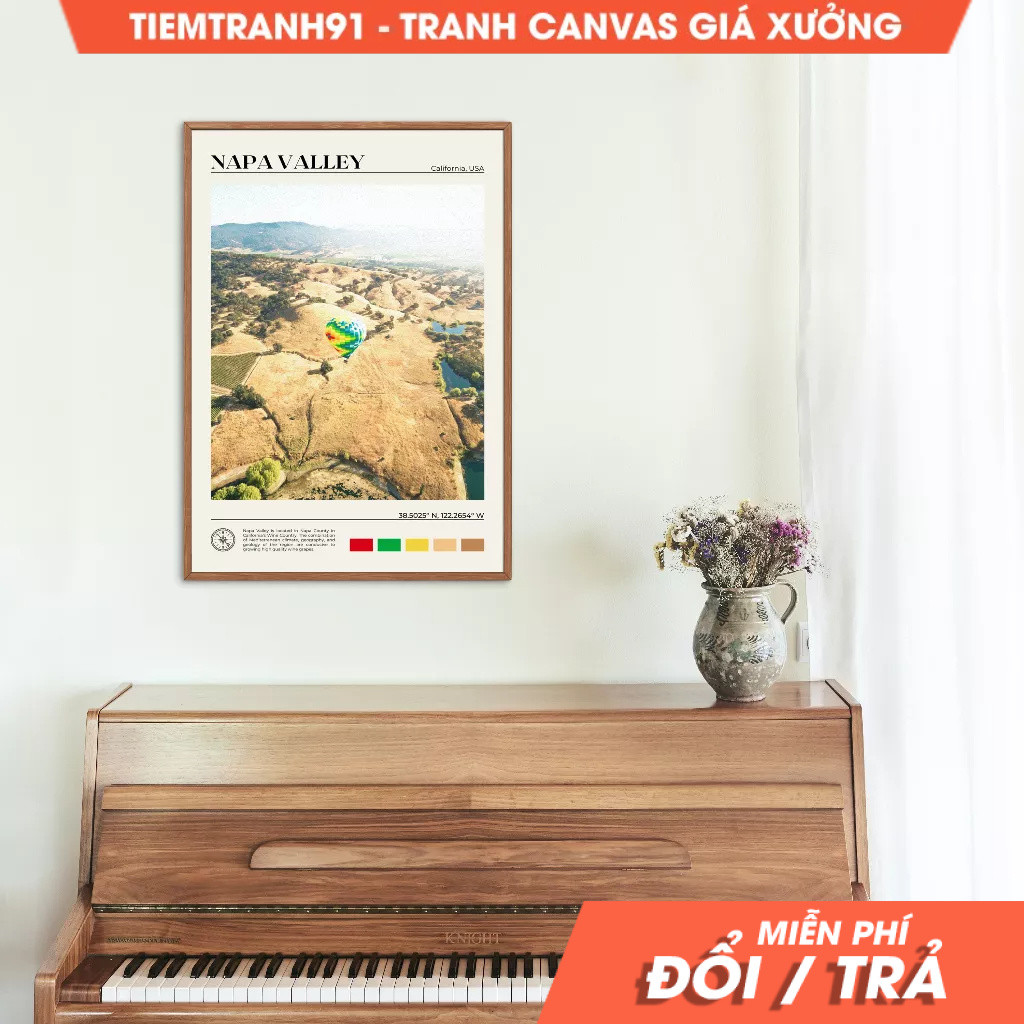 Tranh treo tường, Oil Paint, Napa Valley Art, Napa Valley Poster, Napa Valley Photo,  Napa Valley De