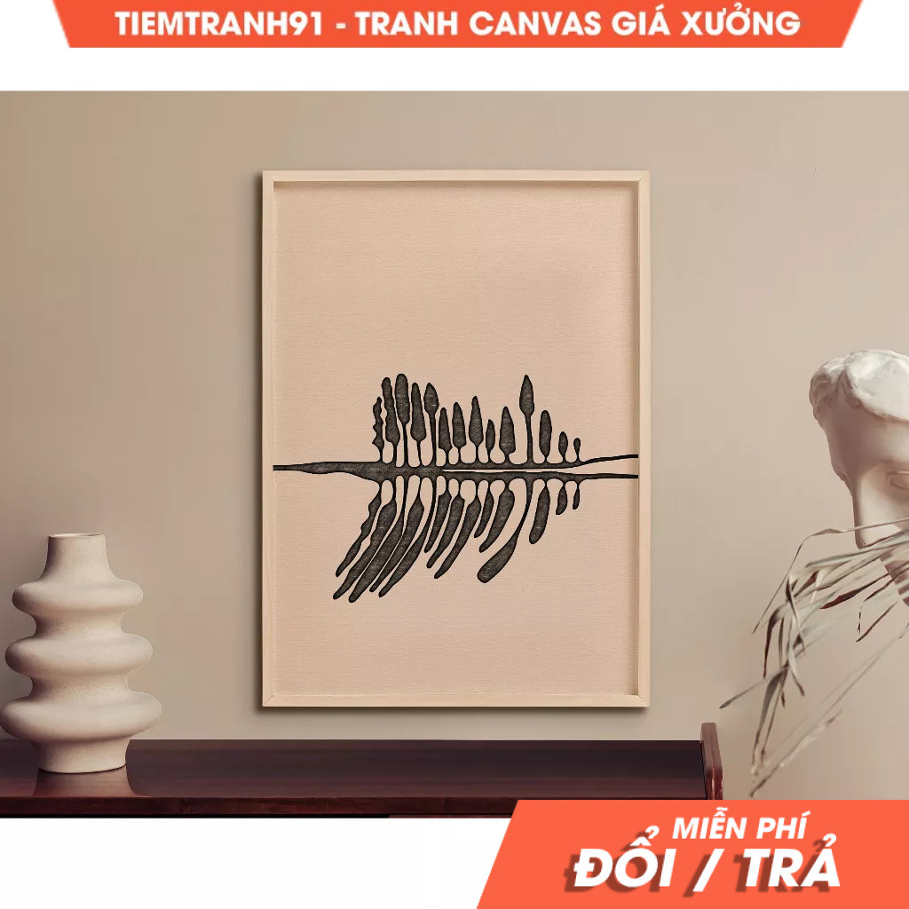 Tranh treo tường, Line Art WallArt, Minimalist Artful Wall Art, Artful Line Art, tặng kèm đinh treo