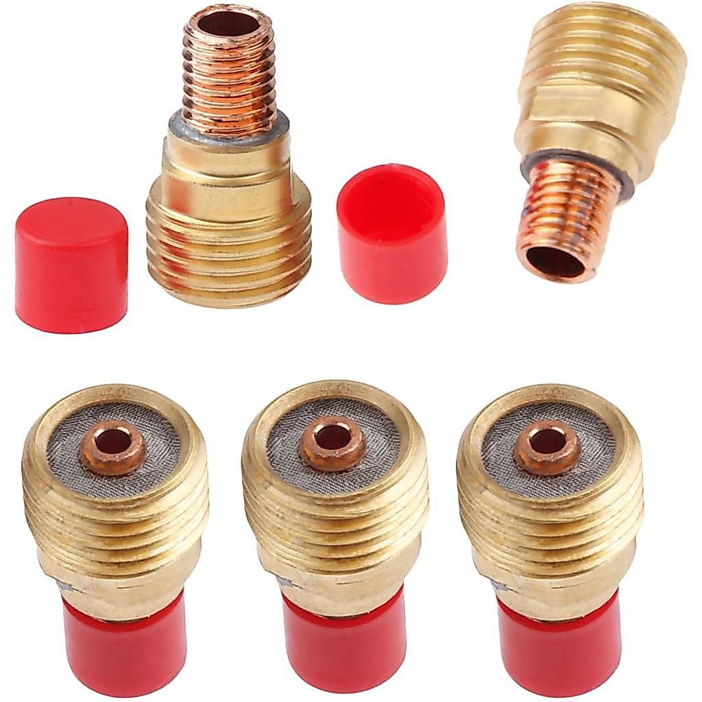 Mtsooning 5 CÁI 45V44 2.4mm (3 / 32 inch) Thân ống kính khí hàn Tig cho đèn pin hàn TIG WP-9 / 20 / 