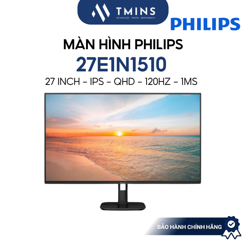 Màn hình PHILIPS 27E1N1510 27 Inch, IPS, QHD, 120Hz,1ms - Bảo hành chính hãng 36 Tháng