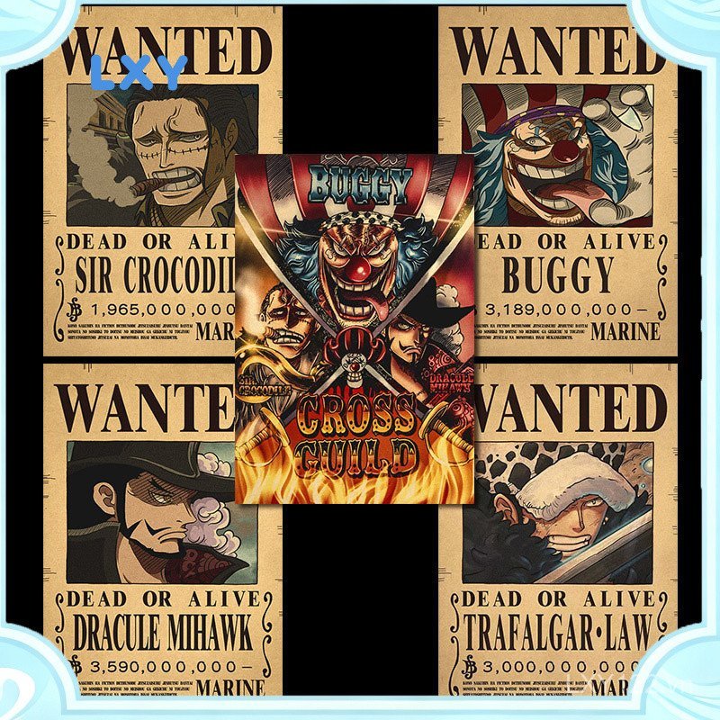 LXY Một Mảnh Tiền Thưởng Đặt Hàng Áp Phích Thương Hiệu Mới Bounty Giấy Kraft Poster Thanh Cafe Nhà H