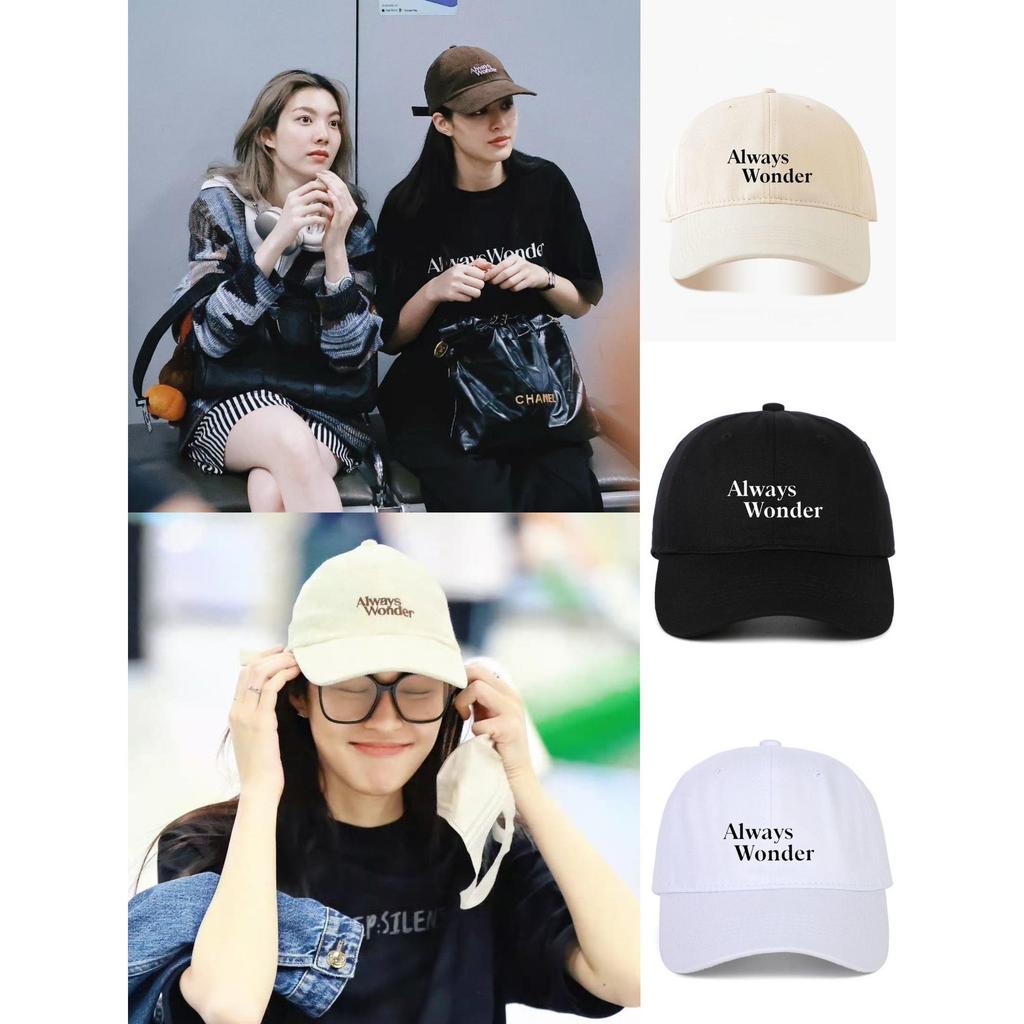 Bí mật của chúng tôi LingOrm LingOrm Lingling Hat AlwaysWonder Letter Cap Mũ bóng chày Tấm che nắng 