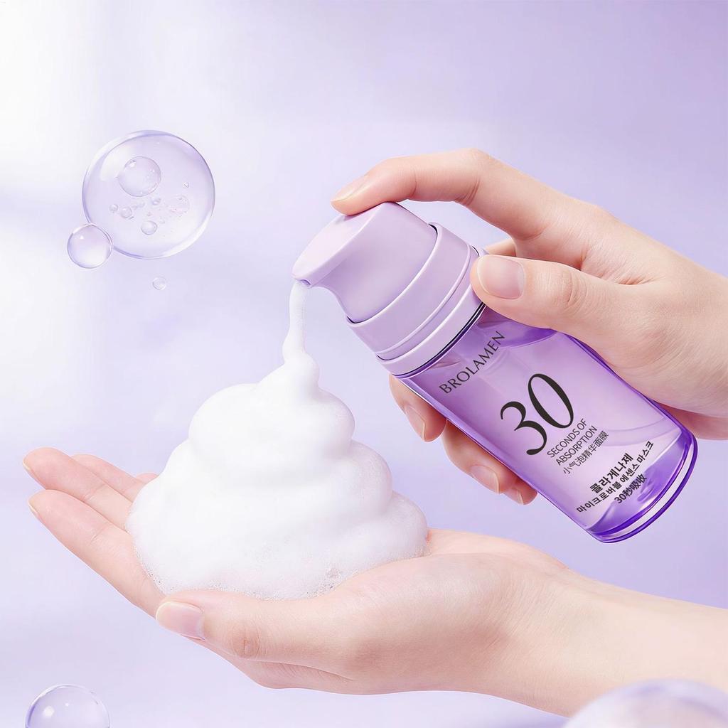 Mặt nạ bong bóng da mặt Không dính Hydrating Làm mới 100ml Làm sạch sâu Mặt bong bóng masque cho du 