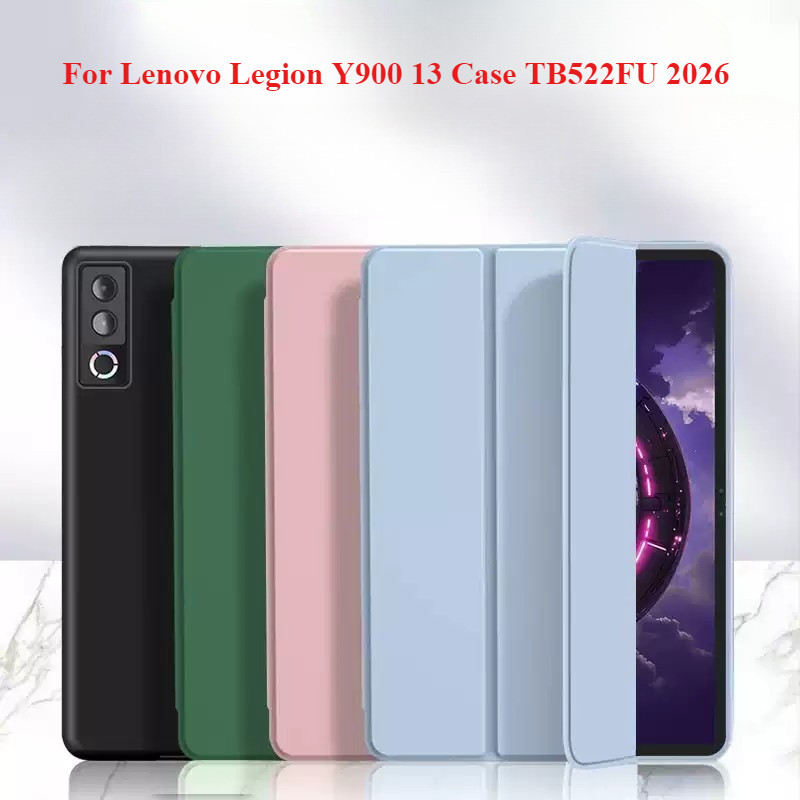 Funda Cho Lenovo Legion Y900 13 Ốp Lưng TB522FU 2026 Da PU Mềm Lưng Đứng Vỏ Máy Tính Bảng Coque Cho 