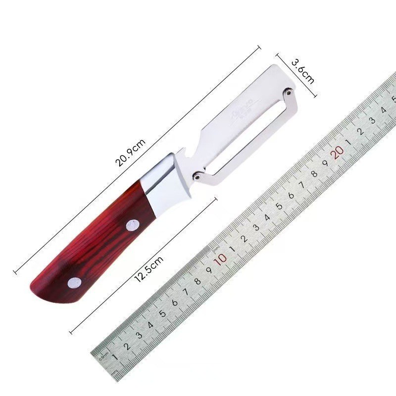 Thép không gỉ Sugarcane Peeler Dứa Knife Peeler Fruit Knife Pumpkin Peeler Peeler Ba trong Một L5TL