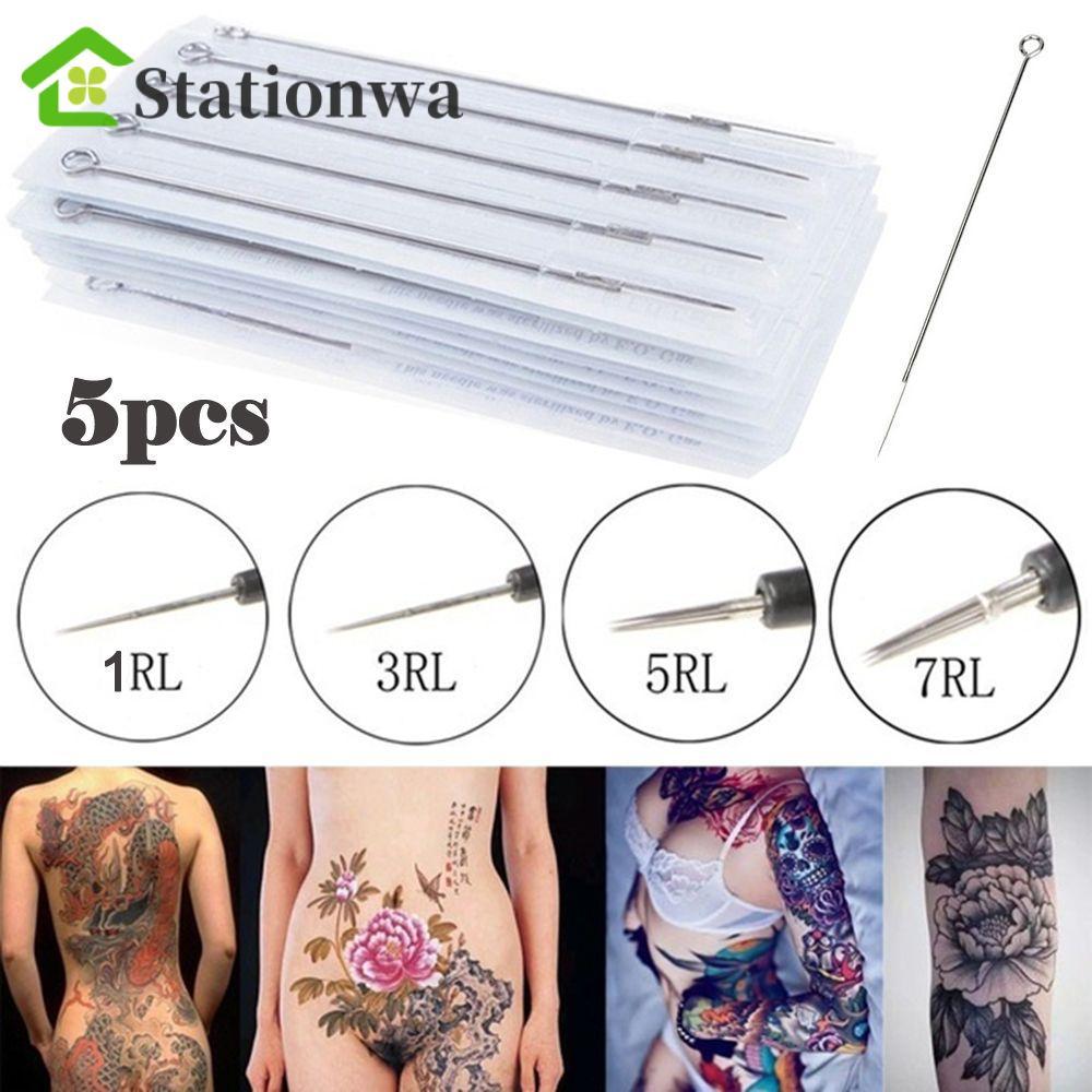 STATIONWA Beauty Needles Vĩnh viễn Thép không gỉ tiệt trùng Mix Sizes Tattoo Shader
