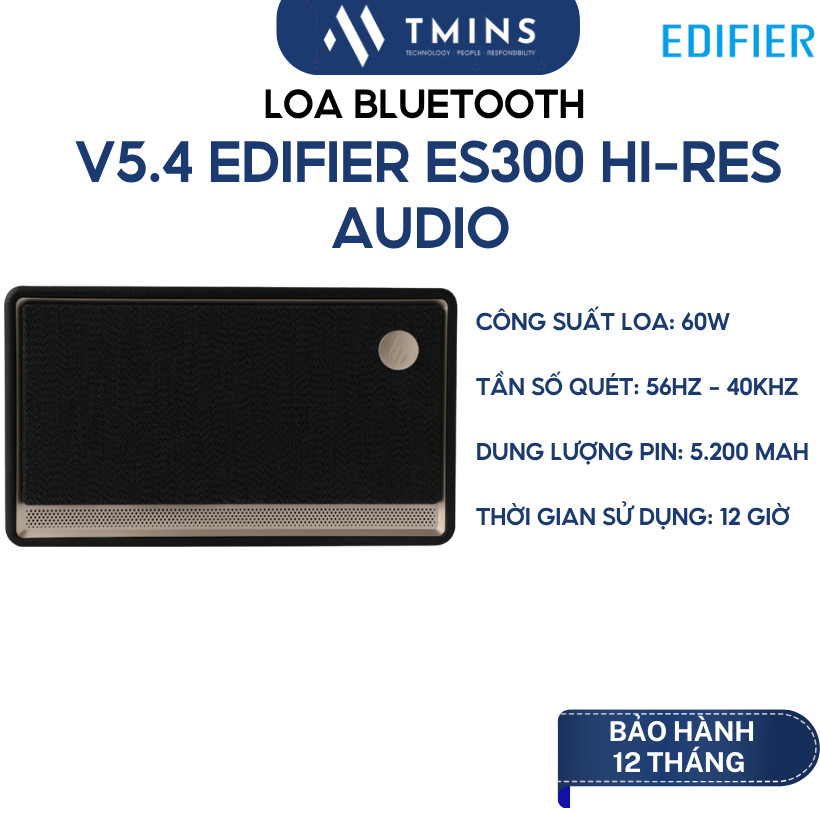 Loa Bluetooth V5.4 EDIFIER ES300 Hi-res Audio - Hàng chính hãng
