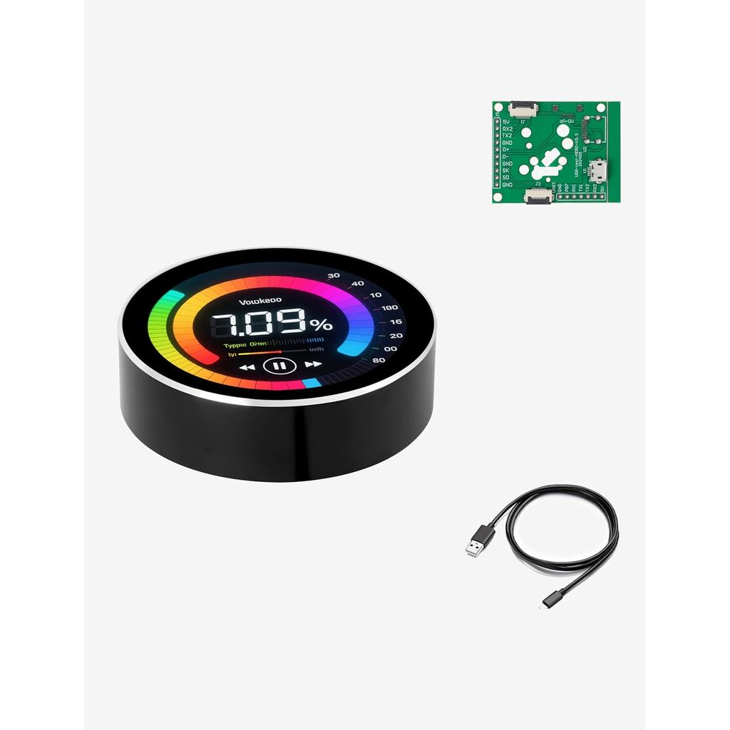 Màn hình núm tròn ESP32-C3 1,28 Inch 240 × 240 IPS TFT Esp32 Bảng phát triển có màn hình cho LVGL Wi