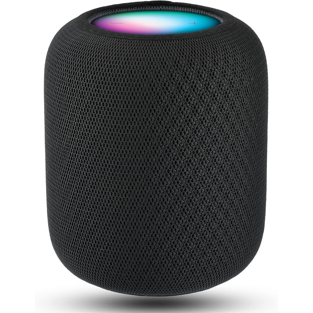 Loa Bụi Thích Hợp Cho Loa Homepod 2 gen, Vải Lưới, Vỏ Thông Minh Có Lỗ Sạc, Nylon Cao Cấp, Đen, Gói 