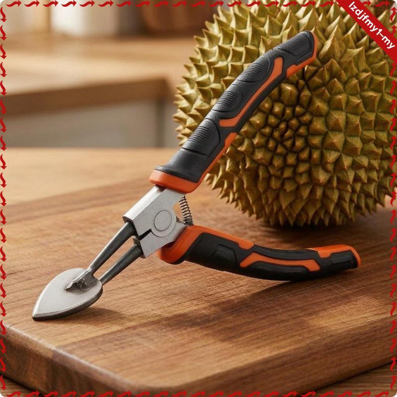 Leipupa Durian Dụng Cụ Mở Kìm Mũi Nhọn Gripping Ends Durian Shell Splitter Tay Cầm Dài Kìm Dụng Cụ