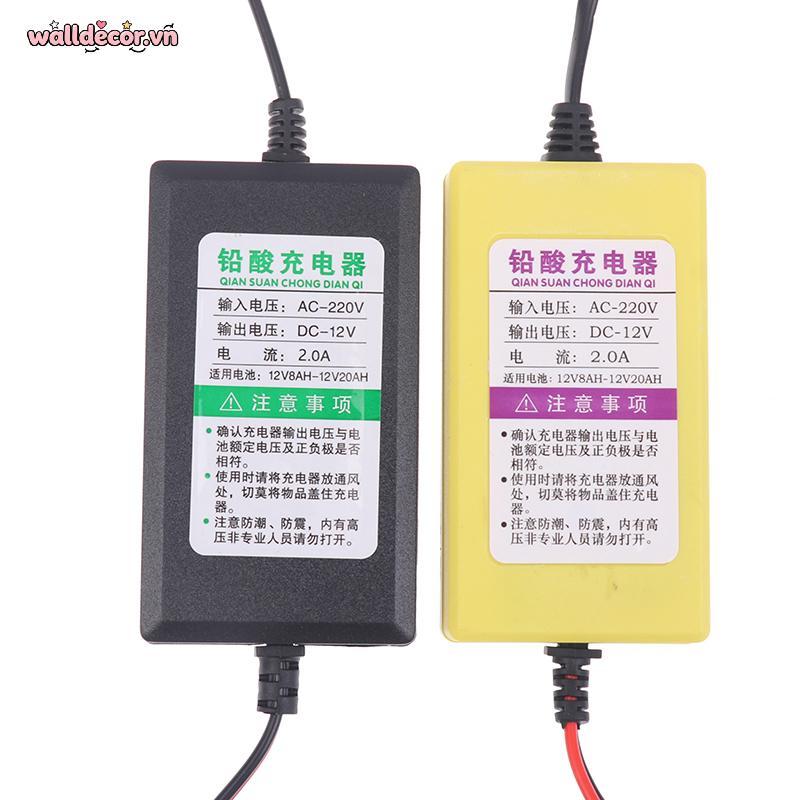 Wa 12V 4AH-20AH Sạc 220V Điện Puls Sửa Chữa Sạc Ướt Khô Axit Chì Pin Màn Hình LED Moto Tru Sạc Pin V