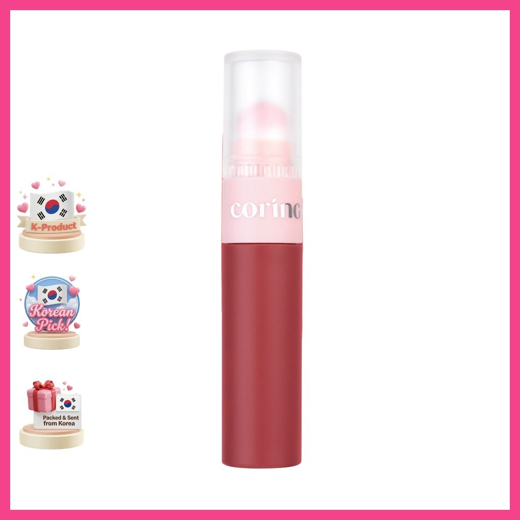 [coringco] Topping Tip Velvet Lip Tint, V03 Bơ Lựu, 1 cái / Son Tint Hàn Quốc / Velvet Finish của on