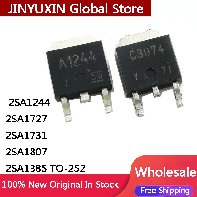 5 Cái 2SA1244 A1244 2SA1727 A1727 2SA1731 A1731 2SA1807 2SA1385 A1385 TO-252 IC Chip Stock Bán Buôn