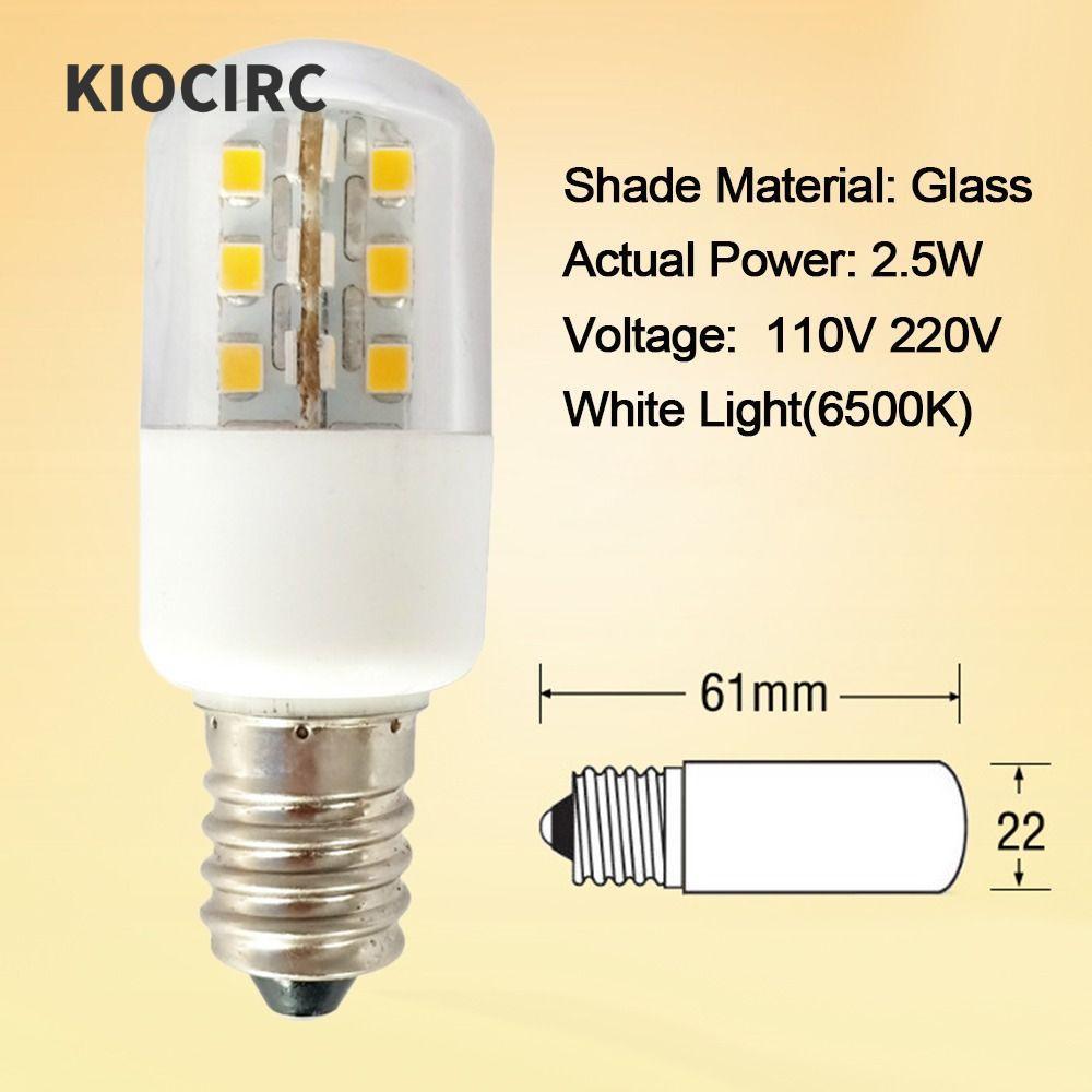 Bóng Đèn Tủ Lạnh KIOCIRC Home E12 E14 Kết Nối Ánh Sáng Trắng 110V 220V Pygmy Vít Nhỏ