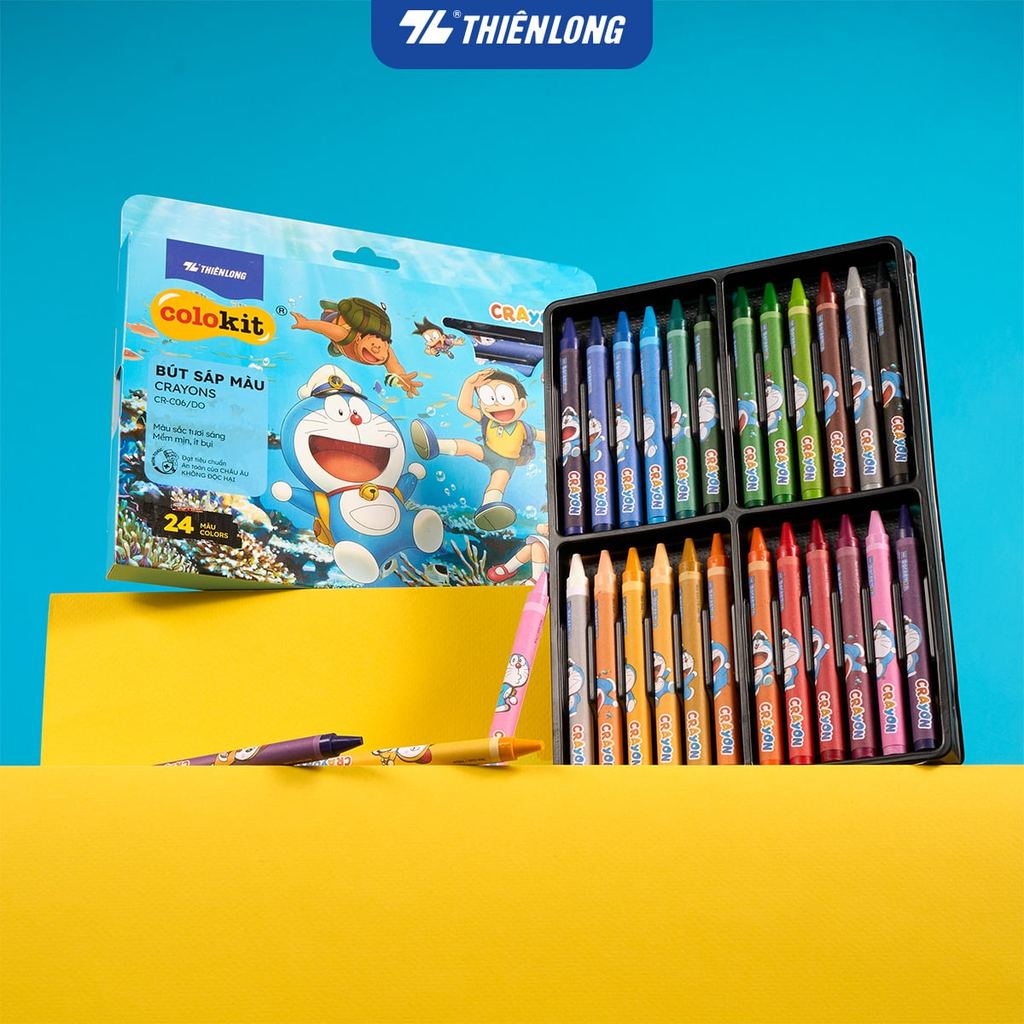 Sáp màu Colokit Doraemon CRC06/DO 24 màu