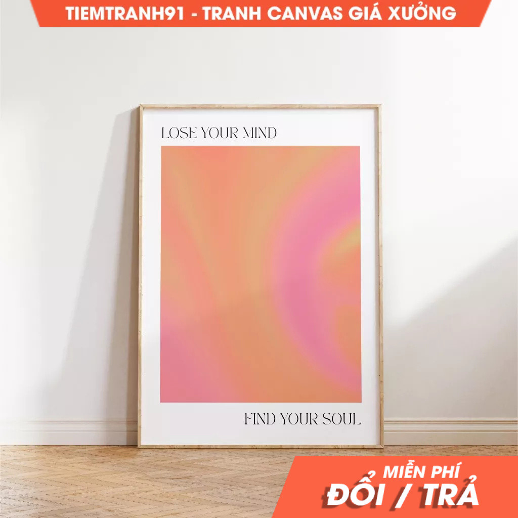 Tranh treo tường, Aura Poster, Spiritual Wall Art, Gradient, Angel Numbers, Affirmation Wall Art. (1