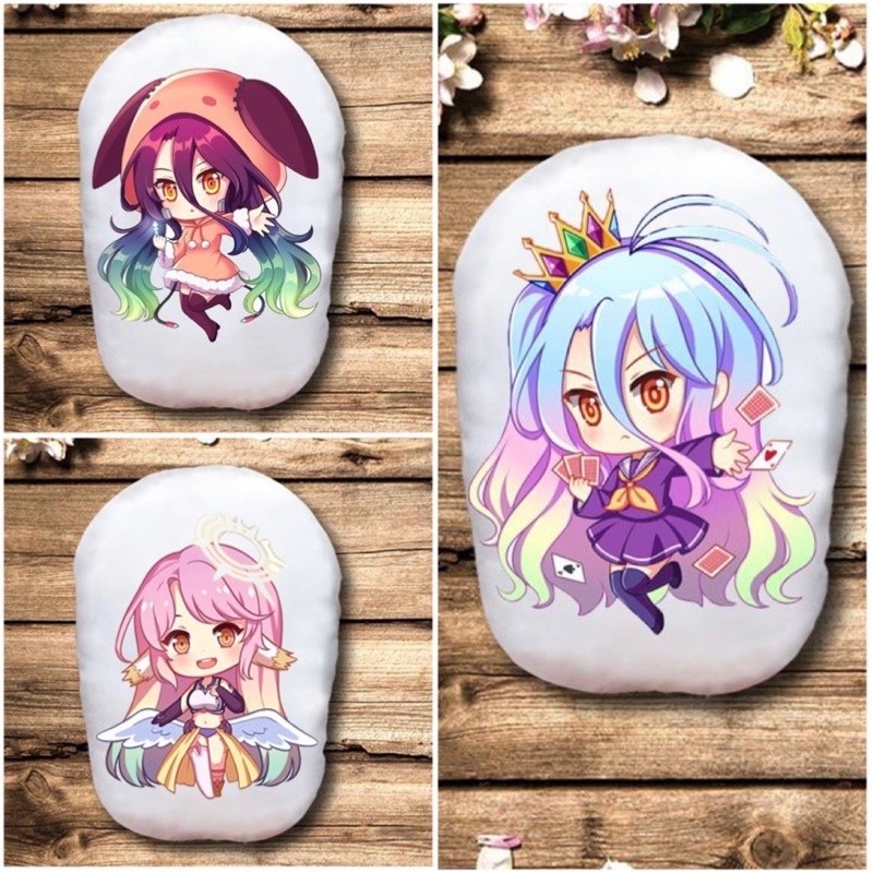 Gấu bông nogame no life Schwi /gối ôm anime No Game No Life
