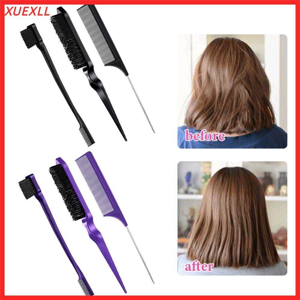 ❈ XUAN⭐ Bộ 3 Cọ Slick Bộ Lược Đuôi Chuột Chải Lược Lược Chải Tease