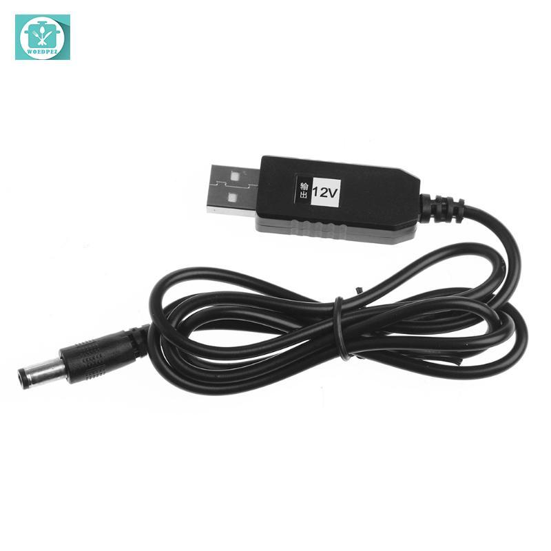 Cáp USB Woedpez DC 5V Boost sang 12V Bộ chuyển đổi điện áp USB Power Boost Line Step Up Boost Sạc ng