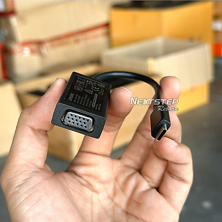 Bộ chuyển đổi Lenovo USB-C sang VGA chính hãng có thể kết nối điện thoại di động Máy tính bảng Máy t
