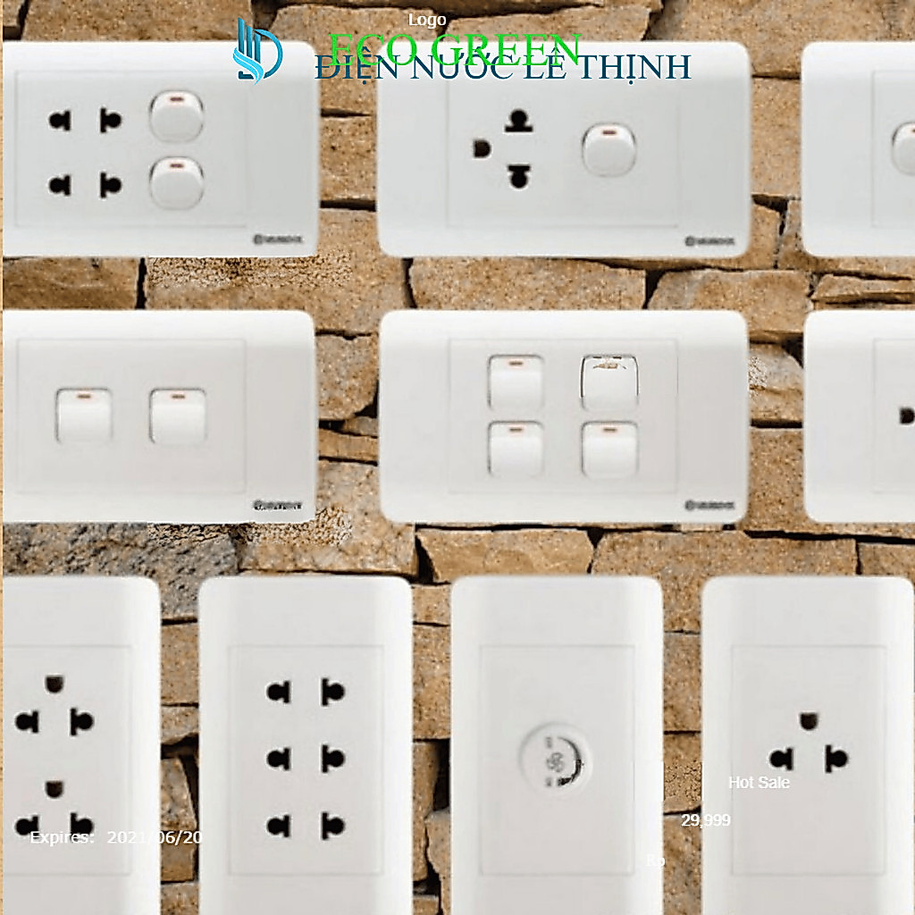 Ổ Cắm Điện Sino Âm Tường, Mặt Hại Công Tắc Ổ Cắm Điện Sino, Ổ Đôi Sino